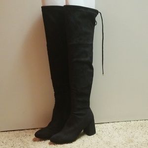 Steve Madden Osana Over The Knee Boots Black Sz 6